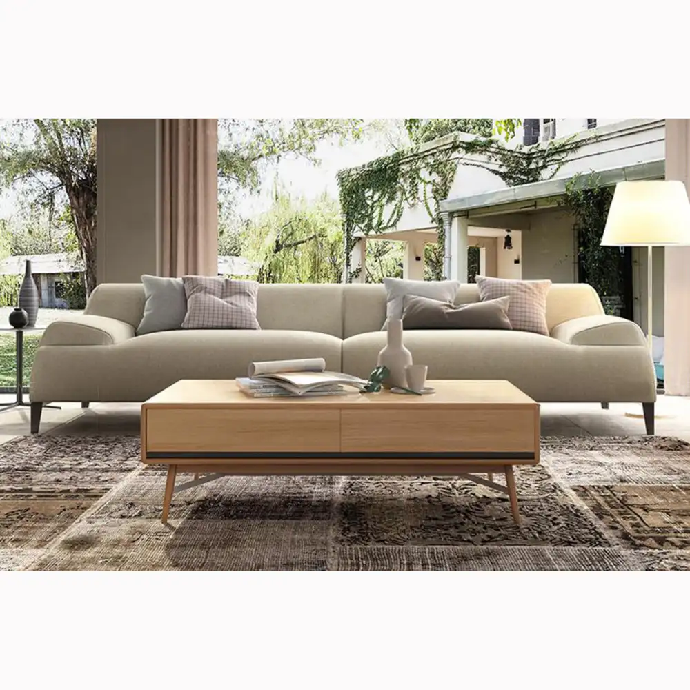 Divani reclinabili in tessuto per mobili da soggiorno in stile italiano divani a forma di L di grandi dimensioni 1 Set di divani a 2 posti