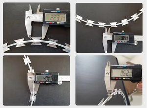 Alambre de púas de seguridad galvanizado de alta calidad, tipo <span class=keywords><strong>concertina</strong></span>, antiescalada, con cuchillas, precio competitivo - Product Image 4