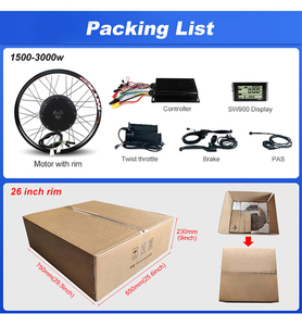<b>EU</b> Multi-Power 2000W-5000W Ebike <b>Conversion</b> Kit 13Ah/14Ah Detachable Lithium Battery for Customizable Modification - Product Image 5