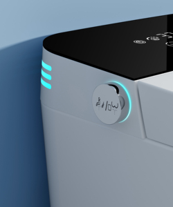 고품질 자동 플러시 화장실 지능형 변기 림리스 워터 클로짓 스마트 변기 리모컨 포함 - Product Image 6