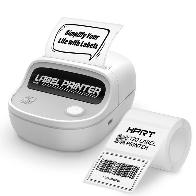 2025 New Arrival 2-Inch Mini Wireless Portable Printer T20 White Handheld Mobile Colorful Label Maker Machine