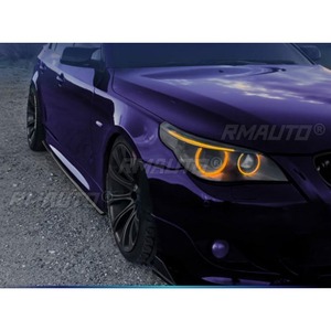 สเกิร์ตข้างรถยนต์ BMW ซีรีส์ 5 รุ่น E60 E61 M5 Sport ปี 2005-2010 พร้อมลิ้นสปอยเลอร์ ดิฟฟิวเซอร์ ชิ้นส่วนแต่งรถยนต์ - Product Image 5