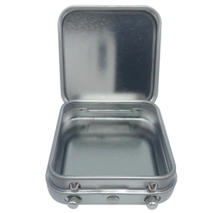 Bán buôn kín tùy chỉnh hộp thiếc bao bì bản lề vuông nhỏ trước khi cuộn container với CR khóa con kháng cho Pill Gummy - Product Image 4