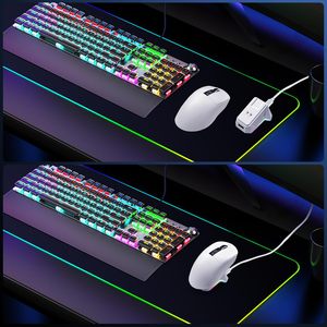 Ratón Inalámbrico para Juegos M6 Ligero de 2.4ghz+BT, Tri-Modo, Luz RGB con Base de Carga Magnética - Product Image 6
