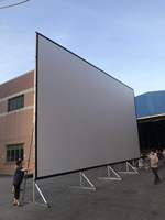 Écran de projection portable Telon 120 pouces à pliage rapide avec cadre 16:9/4:3/1:1 Format personnalisé Garantie 1 an Flight Case