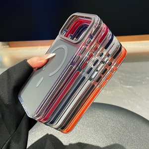 Coque de téléphone magnétique mate en gros pour iPhone 18 17 16 Pro Max, compatible avec le chargement sans fil, antichoc, protection arrière - Product Image 3
