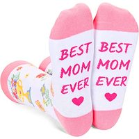 Meilleure maman jamais maman cadeau chaussettes fête des mères chaussettes drôles pour maman