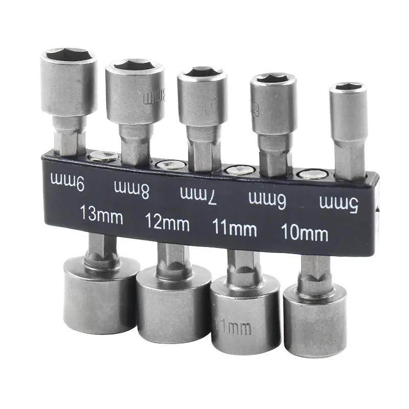 9 Pcs 5-13mm Manual Family Combination Bit Socket Screwdriver Wrench Set