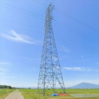 Torre de Transmisión de Acero Angular Galvanizado en Caliente de 4 Patas para Redes Eléctricas Rurales y Semiurbanas, 50m de Altura, Resistente al Viento