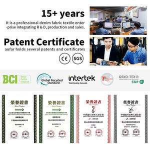 Tissu en denim de coton et élasthanne tendance pour jeans skinny confortables <span class=keywords><strong>Diesel</strong></span>, lavage vintage, textile écologique, tendance - Product Image 3