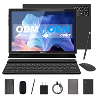 Tablette d'origine du fabricant, Android 14, Wifi, 10,1 pouces, 4 Go, 64 Go, écran tactile IPS, quadricœur, tablette intelligente 10 pouces avec clavier