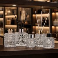 Nouveau style, flacon d'aromathérapie de 50 ml, 100 ml, 200 ml, diffuseur de parfum, flacon en verre, boîte personnalisée