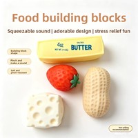 Tendance du moment : Jouet sensoriel souple en forme de bâton de beurre croustillant, son os craquant, fait main, friable, anti-stress, cadeau de fête
