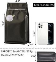 Nouvelle tendance : Sachets d'emballage de café refermables avec fermeture éclair, pochettes à fond plat personnalisées imprimées pour grains de café, sachets de café à huit soudures latérales