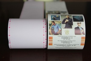 Rollo de Papel Térmico Preimpreso para Caja Registradora de 80x80 mm – Papel de Recibo Térmico Directo OEM de la Marca LXF para Cajeros Automáticos, Terminales Punto de Venta, ECR Pri - Product Image 3
