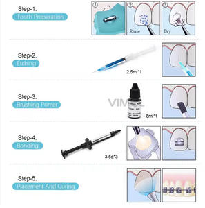 Kit d'adhésif <span class=keywords><strong>pour</strong></span> attaches orthodontiques Tanas Ortho Dental, colle auto-durcissante, colle photopolymérisable, kit d'adhésif, pâte d'apprêt - Product Image 6