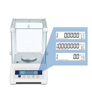 เครื่องชั่งน้ำหนักอิเล็กทรอนิคส์ที่มีความแม่นยำสูง0.0001g การวิเคราะห์สมดุลสำหรับห้องปฏิบัติการจอแสดงผลดิจิตอล - Product Image 3