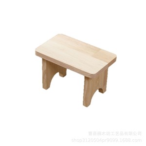 Solid Wood Toilet <b>Stool</b> Small Size Durable Multipurpose Kids Chair <b>Bathroom</b> <b>Stool</b> - Product Image 5