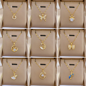 Collar Delicado de Perlas para Mujer, Piedra Natural con Microincrustaciones, Cadena de Bambú, Estilo Deportivo, Simple, Estilo Instagram, Exquisito - Product Image 5