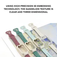 Correa de Reloj Inteligente Deportiva de Silicona para Redmi Band 3, Ajustable, Suave, Cómoda, Transpirable, Impermeable, con Diseño de Diente de León
