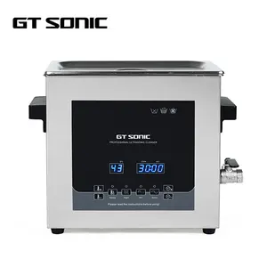 Commercial Ultrasonic Cleaner 6L Professional Ultrasonic Cleaner 40khz With Digital Timer And Heater Electric Plastic Provided