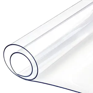 高品质1毫米2毫米3毫米透明软透明聚氯乙烯薄膜桌面保护聚氯乙烯桌布