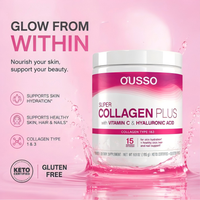 Collagène Marin Hydrolysé Premium en Poudre, Complément Herbal, Vitamines pour l'Anti-Âge, l'Hydratation et l'Éclat Naturel de la Peau