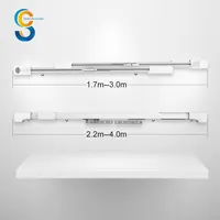 Commercial Strong Gliders 1.69-4m Motorized Tuya Smart Dry Contact Extendable Length Aluminum Curtain Pvc Multi Track Rail