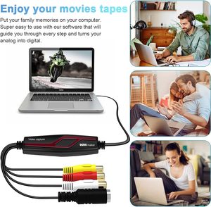 Convertisseur numérique VHS Carte de capture vidéo Hi8 <span class=keywords><strong>Mini</strong></span> <span class=keywords><strong>DV</strong></span> Mac/PC/Windows Vista Compatible Résolution 1920x1080 RCA <span class=keywords><strong>USB</strong></span> - Product Image 6