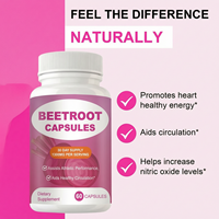 Capsules de Betterave Marque Blanche OEM 1300mg – Poudre de Betterave pour une Circulation Saine et une Vitalité Accrue – Complément à Base d'Extrait de Betterave