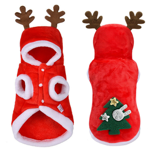 ชุดปีใหม่ 2024 สำหรับสุนัข ชุดคริสต์มาสสำหรับสัตว์เลี้ยง เสื้อฮู้ดดี้สำหรับสุนัขในฤดูหนาว เสื้อผ้า/ชุดสัตว์เลี้ยง เสื้อกั๊กสัตว์เลี้ยงลำลอง - Product Image 4
