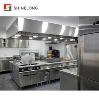 Équipement de cuisine de restaurant Shinelong en acier inoxydable : table de travail / évier / armoire / hotte / drain de sol