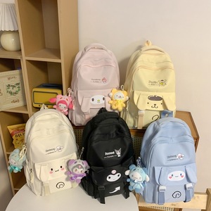 Sac à dos unisexe en nylon, mignon et tendance, pour <span class=keywords><strong>moto</strong></span>, respirant, décontracté, avec bandoulière incurvée, idéal pour étudiant - Nouvelle collection 2024 - Product Image 3