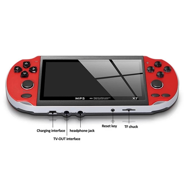 Hot Selling X7 4.3inch Handheld Game Console IPS Screen Portable Video Game Player Game Console