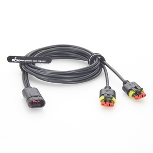 AMP Superseal 3 Yollu Y Splitter Kablo 282105 - 282087 Araba Tekne Tarım Makineleri Sensör Sinyal Dağıtım Kontrolü için - Product Image 3