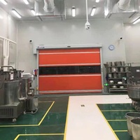 Utilisation d'usine marocaine porte de serre agricole à grande vitesse porte à enroulement rapide pour maison de jardin porte industrielle manuelle pour