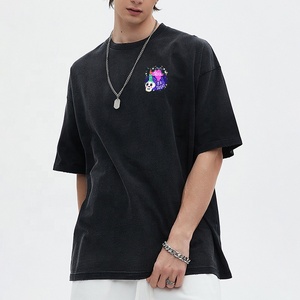 Acid Wash Effect T <b>Shirt</b> 100% Cotton Heavyweight Material Vintage Wash Finish <b>Oversized</b> Fit Unisex Streetwear T <b>Shirt</b> - Product Image 3