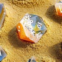 Dés à coins arrondis en résine pour DND, jeux de rôle de table, Dungeons & Dragons, Cthulhu Call, dés multi-faces D4D20, lot de 7 dés