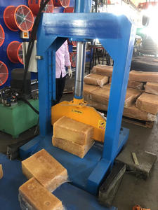 गर्म बिक्री रबर ब्लॉक काटने की मशीन प्राकृतिक रबर काटने की मशीन सिंगल ब्लेड हाइड्रोलिक रबर बेल कटर - Product Image 4