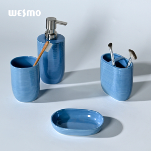 Accessori <span class=keywords><strong>bagno</strong></span> semplici articoli sanitari 8 pezzi porcellane decorazioni per <span class=keywords><strong>bagno</strong></span> <span class=keywords><strong>Set</strong></span> da <span class=keywords><strong>bagno</strong></span> in ceramica - Product Image 4