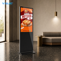 Affichage numérique portable Vislat, écran LCD/LED 32/43/55 pouces, écran tactile tout-en-un, affichage compact sur pied, affichage de table