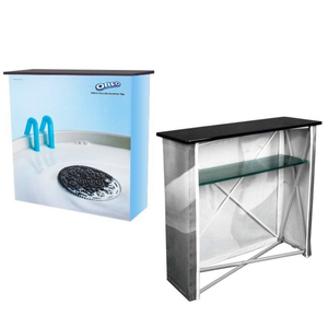 Mesa Plegable Ajustable de Venta Directa de Fábrica, Estructura de Acero, Mostrador Plegable Resistente con Bolsa de Transporte para Marketing de Eventos - Product Image 4