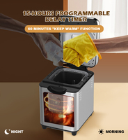 Mesin Pembuat Roti Otomatis Honeyice Electric 2.5LB SC-3209 Kapasitas Besar Stainless Steel Rumah Tangga 25 Program Panggang Digital