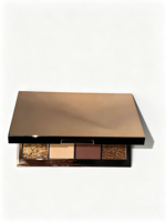 Palette de fards à paupières nude marron 12 couleurs, rose gold, étui rigide, fini mat, brillant, pailleté, haute pigmentation, logo personnalisé, marque privée, maquillage