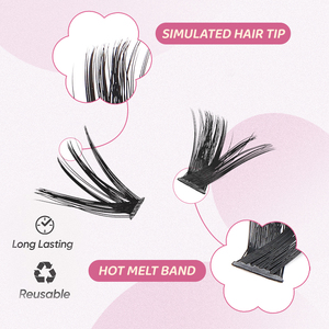 Bán buôn mi nối chùm 14 hàng, làm thủ công, mi volume, nhiều hàng, nhiều kiểu, mi nối riêng lẻ - Product Image 4