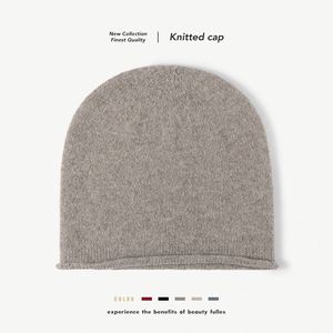 Chapeau en <span class=keywords><strong>laine</strong></span> sans bord, à pompon, épais, pour l'extérieur, pour l'automne et l'hiver, pour garder au chaud - Product Image 1