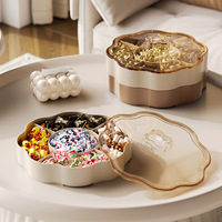 Boîte de rangement en ABS pour la maison, le salon, les collations, les fruits secs, multi-niveaux, noix, graines de melon, bonbons, sac alimentaire