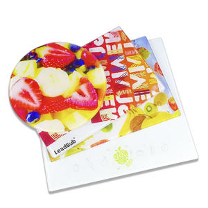 Planches à découper rondes en verre trempé pour la cuisine domestique, 7.87 pouces - Product Image 2