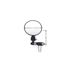 Rétroviseurs de <span class=keywords><strong>moto</strong></span> pliables universels de 3 pouces de diamètre avec fixation sur extrémité de guidon - Product Image 6
