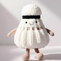 Jouet en peluche CE/ASTM pour grossistes, mignon et kawaii, en forme de balle de badminton assise, personnalisable, porte-clés en peluche, couleur personnalisée pour la décoration intérieure